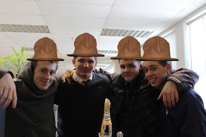 Pharell's Hat From left to right: Johnny O'Neil, Harrison Fetter, Matt Wing, Alex Merryman