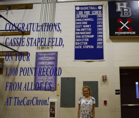Cassandra Stapelfeld reaches 1000 point milestone