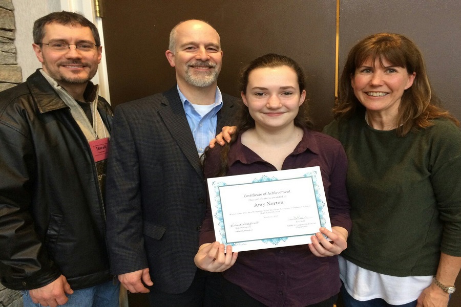 Amy Norton '19 places first place in the NHMEA Composition Contest for her original Jazz piece