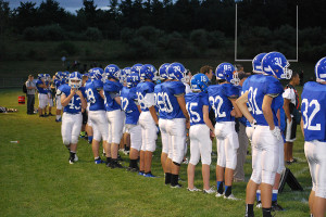 Hollis Brookline football puts up their first “W” of the season