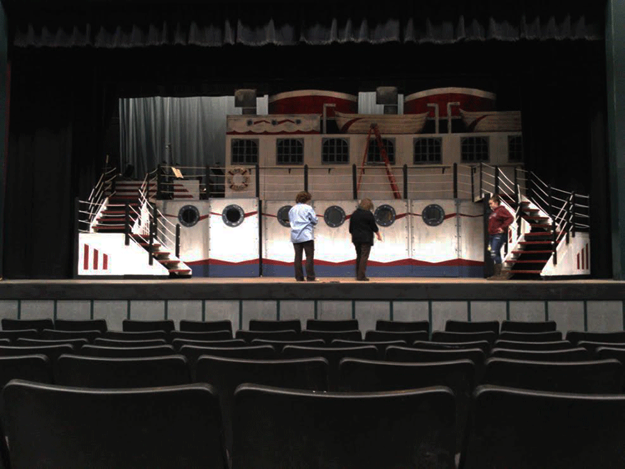 Anything Goes set, ready to set sail.