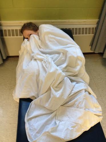 Students lie in the nurses office as their health slowly withers away.