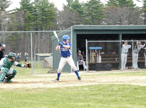 Joe Spohn '14 batting earlier this season.