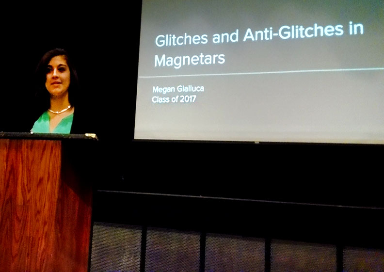 Megan Gialluca presenting on Tuesday, November 30