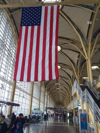 Inside the Reagan National Airport in Washington, DC where many travelers will be passing this holiday season.