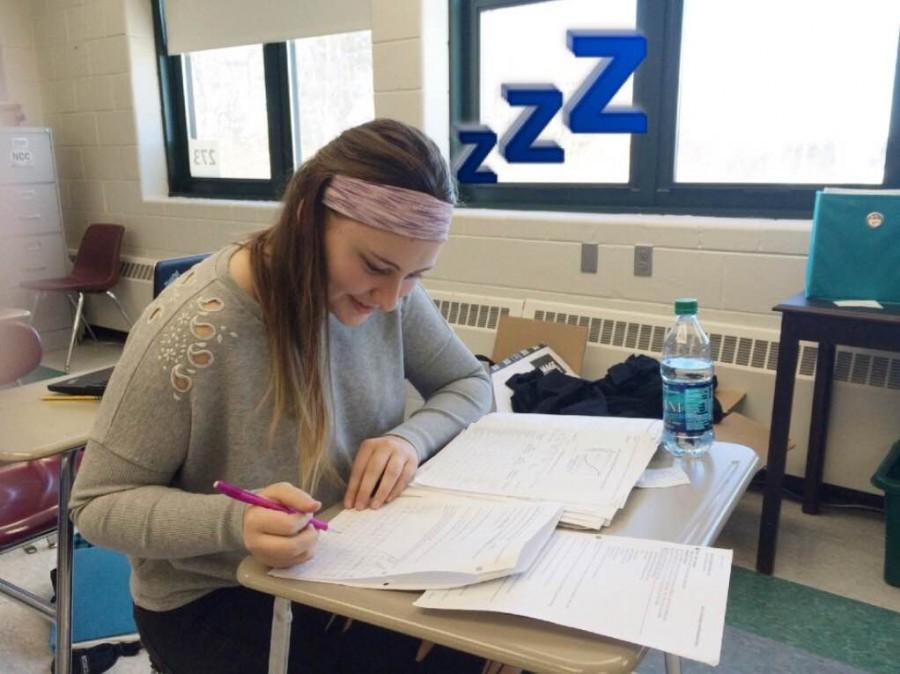 Sarah Crocker 17 studies in order to maintain her grades.