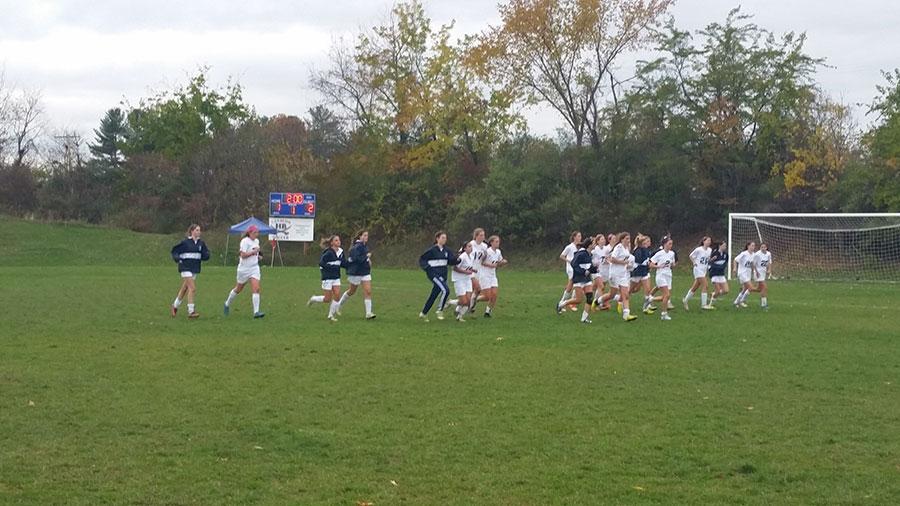 For the final time this season, HB did their post game jog from the bench to the bleachers and back.