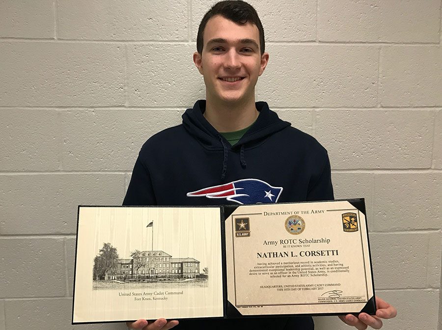 Nathan Corsetti 17 is looking forward to the ROTC program.