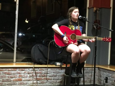 HB student musicians bring down the house at third open mic
