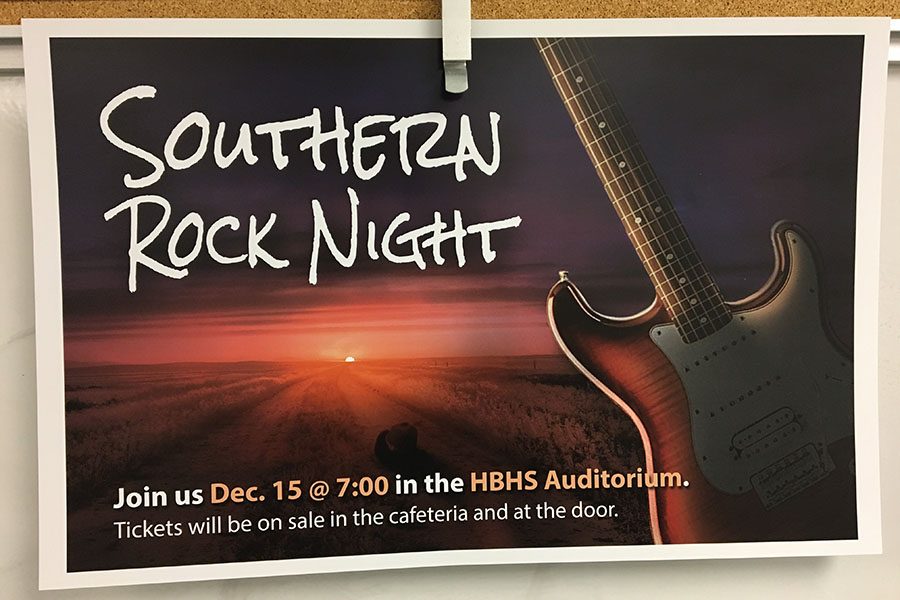 One of the many posters up in the halls and classrooms promotes the upcoming event. There looks to be a lot of great acts on Friday night. Sam Randlett ‘18 claims, ”it’s going to be a fun night, and it will be even [more fun] if you bring friends with you.”