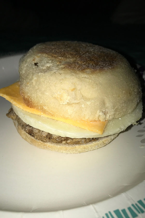 A simple sandwich sits waiting to be eaten. John Champa of Nashua claims “If you say that is has to have two pieces of bread, which isn’t true, let’s say the hotdog bun rips, is it a sandwich then?” In this instance, we see a sandwich that has an English muffin surrounding it, an English muffin that was once in one piece much like that of a hotdog bun.