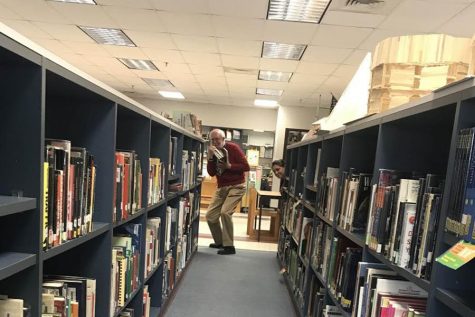 Student reading at HBHS