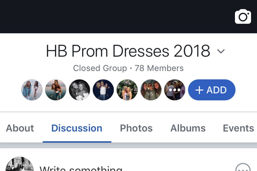 Above is a picture of the 2018 Prom Facebook Page. Hundreds of pictures have been posted here as each girl finds, and is ready to show off, her dress. “It’s usually lovely.. I’m very flattered if I am asked to chaperone,” said Given. 
