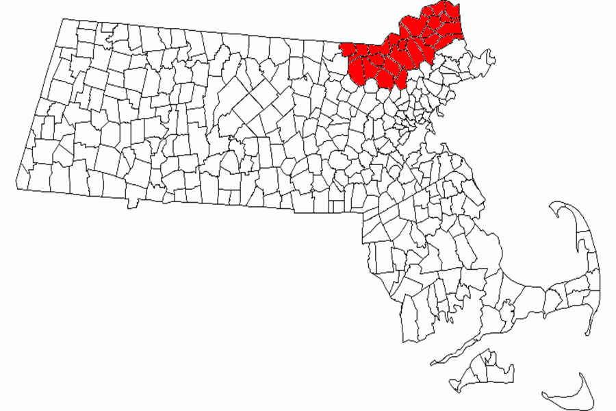 Merrimack Valley, shows the total area affected by the fires in Massachusetts. The area has the towns of Lawrence, Andover and North Andover, along the western border. Other places in the area include Amesbury; Boxford; Georgetown; Groveland; Haverhill; Merrimack; Methuen; Newbury; Newburyport; Rowley; Salisbury; and West Newbury. Hudzik says that everyone in the area knows, “someone directly affected,” by the fire, and that his family in Massachusetts has, “turned off gas and are afraid to turn it back on.”  
