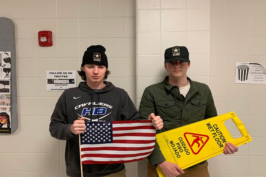 Pictured here is Swope and Torgerson standing side by side. The two will be together until after their first Battlestation. Both of them “had it [the military] in the back of their minds” according to Torgerson, ‘19. 