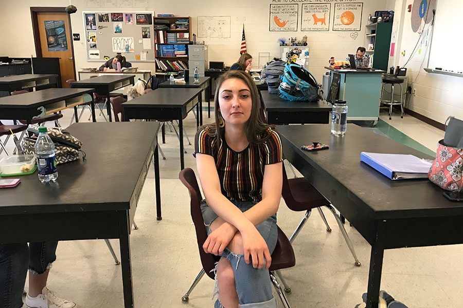 Kyra Belden ‘19 is sitting angrily in her AP Physics class. Like many other people, Belden finds herself often being negative. To help stop the spread of negativity, Rebecca Balfour, a psychology teacher at HBHS, says, “having a positive mood can lead others to have that mood.”
