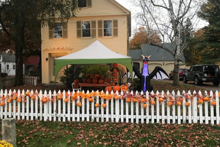 Moments before trick or treaters filled the streets and Halloween festivities begin. The Amherst Village hosts a Halloween extravaganza every year, with each house trying to outdo the next. “Halloween is a great time to enjoy with friends and make forever lasting memories,” Said HB senior Alex Lee. 