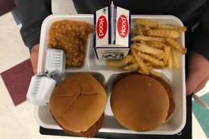 A very popular school lunch is the chicken sandwiches as shown above. Many students do get double chicken sandwiches due to the amount of food, making this lunch $6.10. “They don’t give us enough food for what we are paying,” said Ethan Smith ‘21.