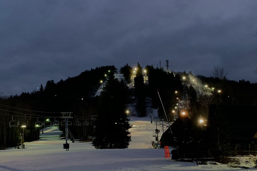 Photo is pictured at Pats Peak Ski Area in Henniker, New Hampshire. “I’ve been skiing since I was three years old, so I love to ski. I love going fast and just getting on the mountain and having fun,” said Mr. Robinson a teacher, an avid skier, and ski team coach.