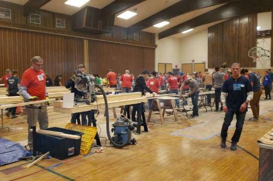 Volunteers from Hillsborough County gather at a local church to participate in the most recent Sleep in Heavenly Peace Build Day. They built 20 bunk beds in the span of four hours. “Kids not having beds or places to sleep is not something that a lot of people think about as an issue in our community, but there is a need for it. The beds are going to help get kids off the floor and sleeping in actual beds” said Kathryn Fry ‘20.