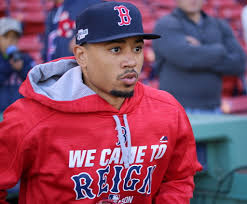 Mookie Betts getting ready for a playoff game against the New York Yankees in 2018. The RedSox hadn’t played the Yankees in the playoffs since the 2004 American League Championship Series, this was a much anticipated series.
