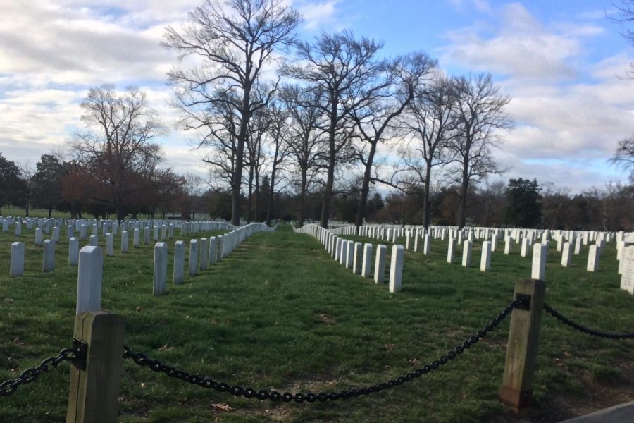 Arlington+National+Cemetery%2C+located+in+Washington%2C+DC%2C+covers+roughly+639+acres+and+is+the+final+resting+place+for+well+over+400%2C000+retired+service+members%2C+those+killed+in+combat%2C+slaves%2C+and+presidents.+Andrew+and+Robin+Giaconia%2C+who+are+both+retired+United+States+Air+Force+veterans+of+20+and+21+years%2C+respectively%2C+have+been+to+Arlington+National+Cemetery+multiple+times+when+they+were+stationed+in+the+D.C.+area.+%E2%80%9CIt+was+a+surreal+experience+actually+walking+through+and+reading+the+names+of+so+many+laid+to+rest+throughout+the+cemetery.+We+%5BAndrew+and+I%5D+had+many+opportunities+watching+burial+ceremonies%2C+the+gathering+of+family+and+service+members%2C+the+presentation+of+the+flag%2C+and+the+21+gun+salute%2C%E2%80%9D+said+Robin+Giaconia.+%E2%80%9CThey+gave+the+ultimate+sacrifice+for+their+country+to+provide+the+freedoms+we+have+today.%E2%80%9D