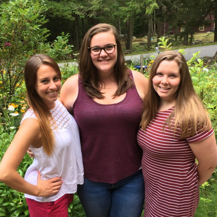 Claire Paré is pictured here with fellow HBHS English Department teachers Mrs. Grosse and Mrs. Flaherty, gearing up for Paré’s first year of teaching. “I would love to take another class with Mrs. Paré! English has always been one of my favorite classes and she has a wonderful way of teaching it.” said Colie Toupin ‘22, a former student of Paré’s. 
