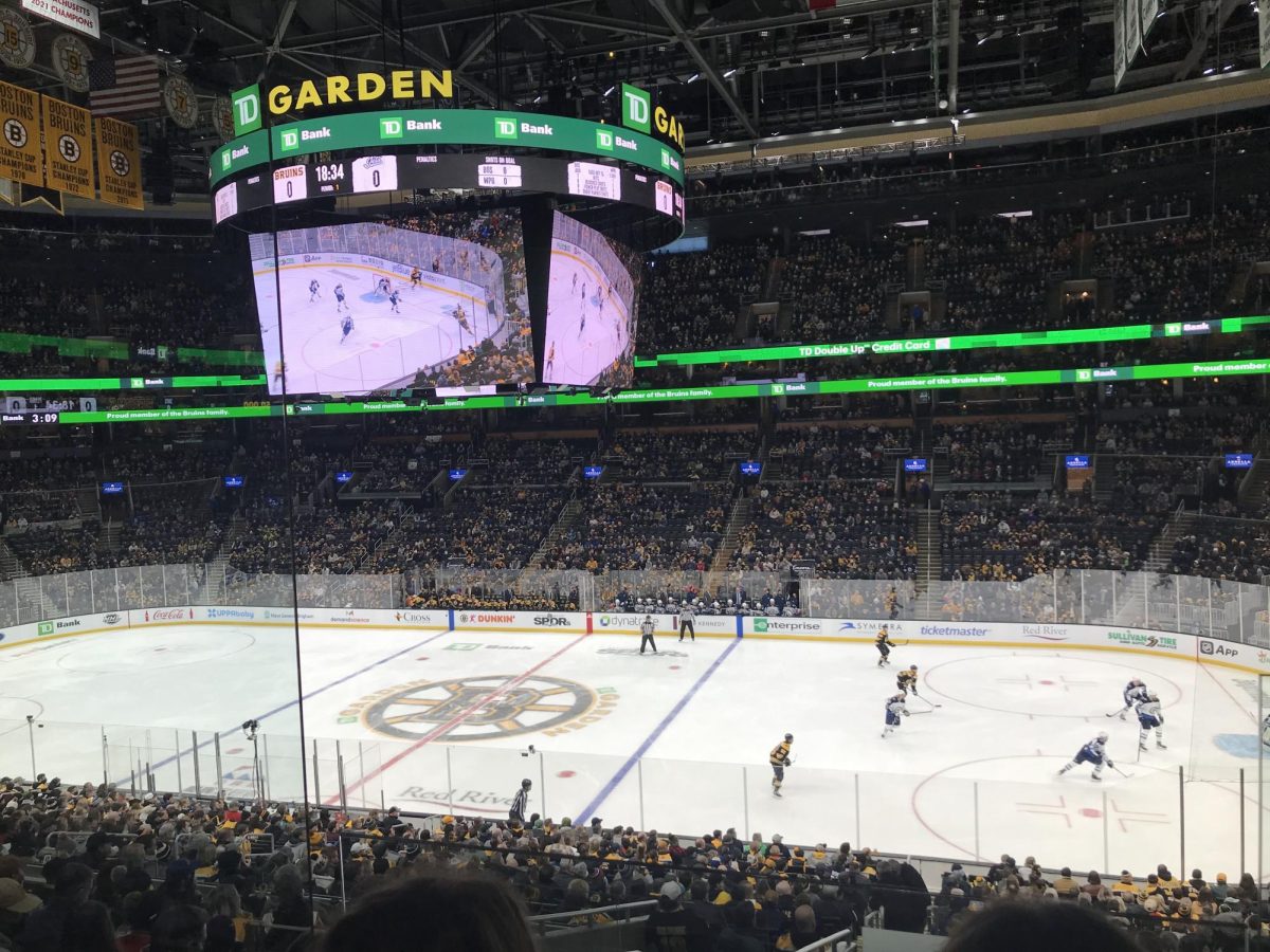Image taken at the January 22, 2022, Bruins vs Jets Game