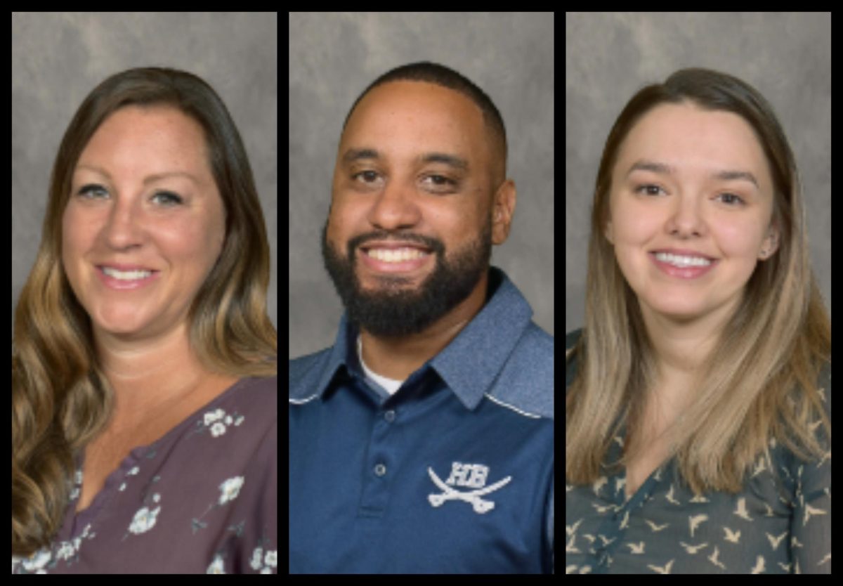 HBHS welcomes nine new staff members this year, including Laurie Bakker (left), Jordan Scott (middle) and Ashley Fletcher (right).
