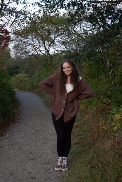 This is Caitlyne Herman ‘25 walking in nature on a hiking trail. She often goes on hikes because in the woods you’re surrounded by so much life. Sometimes you don't even realize that you are a part of something so much greater unless you take the time to be in the moment. “Live every moment like it’s worth a memory and you’ll live a memorable life,” said Herman.