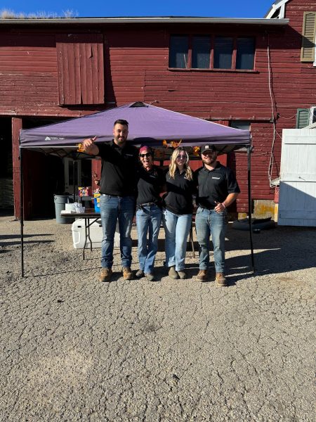 Orde Farm owner Alexander Gaudette and the Orde Farm family at the 2024 Fall Festival!