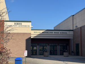 The back lobby of Hollis Brookline High School (HBHS) now contains an office where students can be dismissed or arrive late.