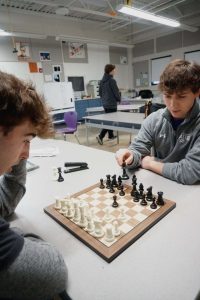 Senior Logan Walch at Chess Club quickly regretting his catastrophic, game-ending mistake.  