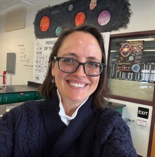 First-year Hollis Brookline High School physics teacher Robyn Greene poses for a selfie. (Courtesy Greene)